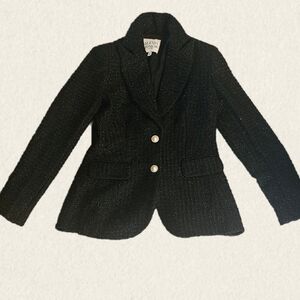 Alexia Admor Gold and Black Blazer Tailored Suit Jacket